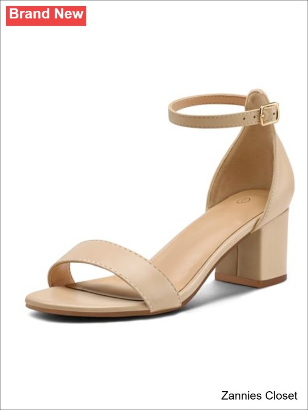 ✨ Chunky Heel Open Toe Dress Sandals Ankle Strap Block Heel